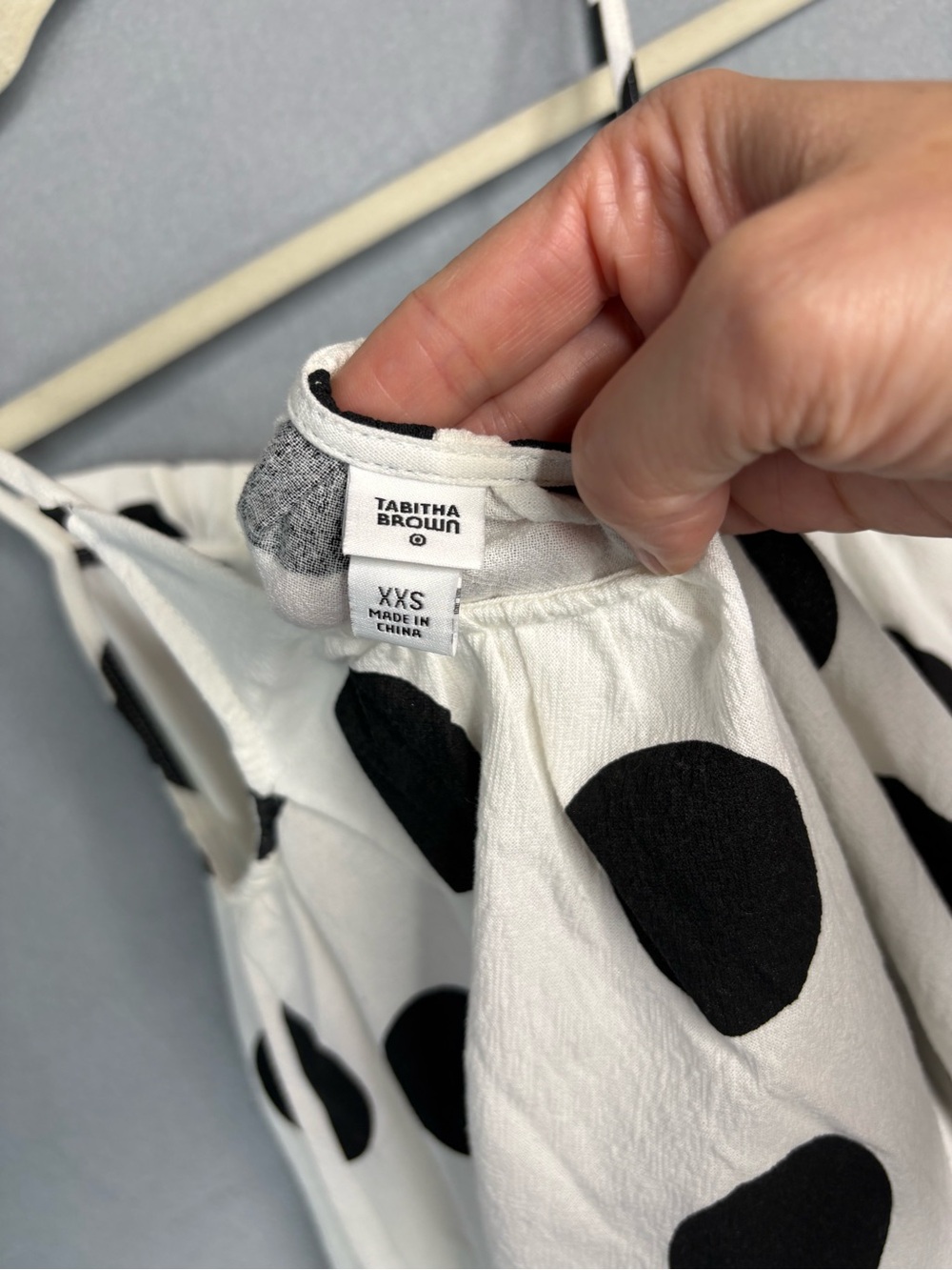Tabitha Brown x Target Black White Polka Dot Maxi Dress XXS Cotton - Picture 2 of 6